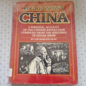 Edgar Snow's China 英语原版精装铜版彩印