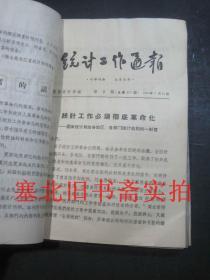 统计工作通报1965年1---43期合售 装订一册 前部略受潮如图