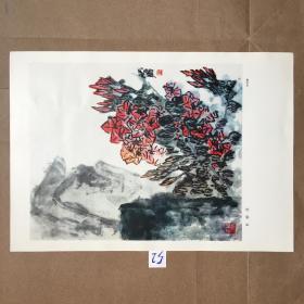 活页画片--杜鹃花.朱屺曕作.[8开]52