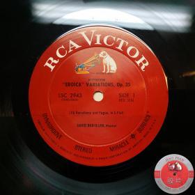 贝多芬 英雄变奏曲
大卫•巴-伊兰David Bar-Illan 钢琴演奏
美版RCA白狗版 LSC2943 立体声