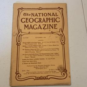 现货 national geographic 美国国家地理1907年9月巴布亚，玻利维亚，美国气象局，太平洋地磁调查，熊，北非