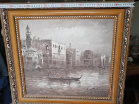 威尼斯水城2手绘油画