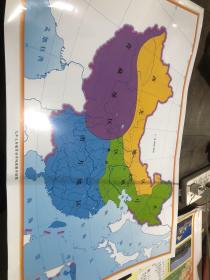 中国地理分区挂图