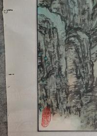 四川大邑著名画家朱克昌 精品山水 四尺整张 展览作品 原稿真迹 永久保真