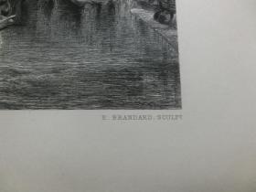 【百元包邮】《透纳作品·威尼斯》（VENICE） 1864年 钢版画 源自艺术日志  纸张尺寸约31.8×22.6厘米（货号AJ0988）