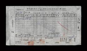民国37年：中国农民银行【清单】一张 收藏品 老金融票据