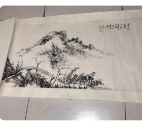 名画深山访友图