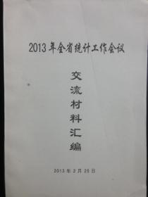 2013年全省统计工作会议交流材料汇编(河南省)