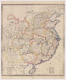 古地图1856-1876 中国舆图。河间府：天 县、州、府地图。纸本大小85.74*103.04厘米。宣纸艺术微喷复制。260元包邮