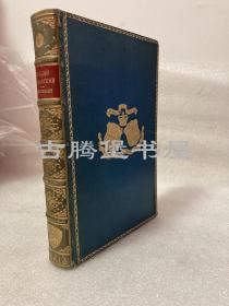 1896年英文/《十九世纪文学史》/全皮面精装/竹节书脊/三口大理石纹/A HISTORY OF NINETEENTH CENTURY LITERATURE（1780-1900） 十九世纪文学史【32开精装毛边本】