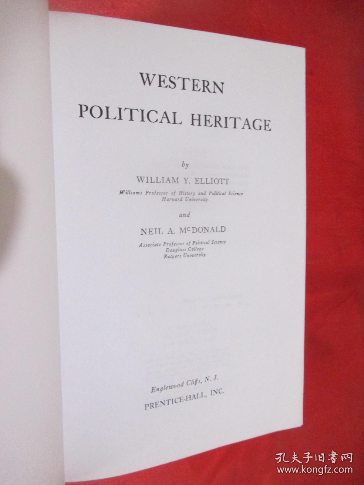 Western Political Heritage   （16开）