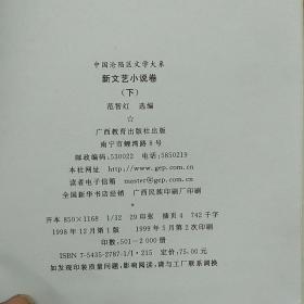 中国沦陷区文学大系:新文艺小说卷（上下）