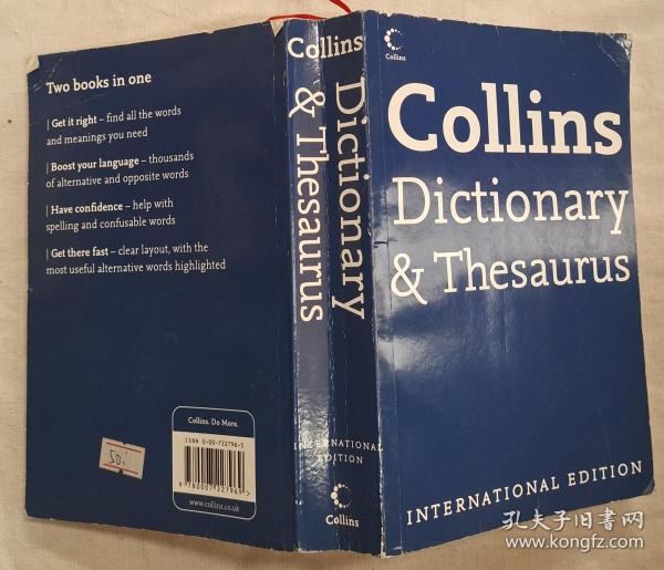 原版：Collins Dictionary & Thesaurus（看图）