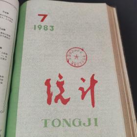 统计 1983年1-12期 精装合订本