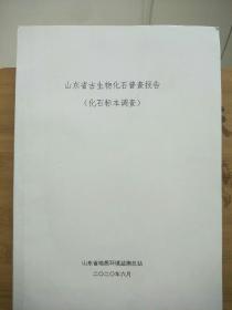 山东省古生物化石普查报告 化石标本调查 （设计书）山东古生物化石产地调查与监测示范（西部）2020年设计 项目工作进展报告