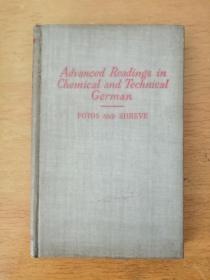 Advanced Readings in Chemical and Technical German 化学和工业技术高级德语读本（1949年德文原版书，布面硬精装，品不错）
