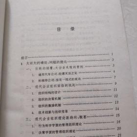 现代企业制度丛书：精巧的组织艺术:现代企业组织架构挥略    一版一印