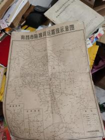 74年南昌市陆地货运路线示意图