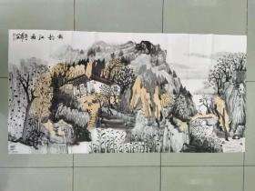 【保真】中美协会员 国家一级美术师 杨帅 四尺整张山水2