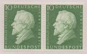 德国邮票A，合作协会缔造者德里奇诞生150周年，外国名人，一枚价