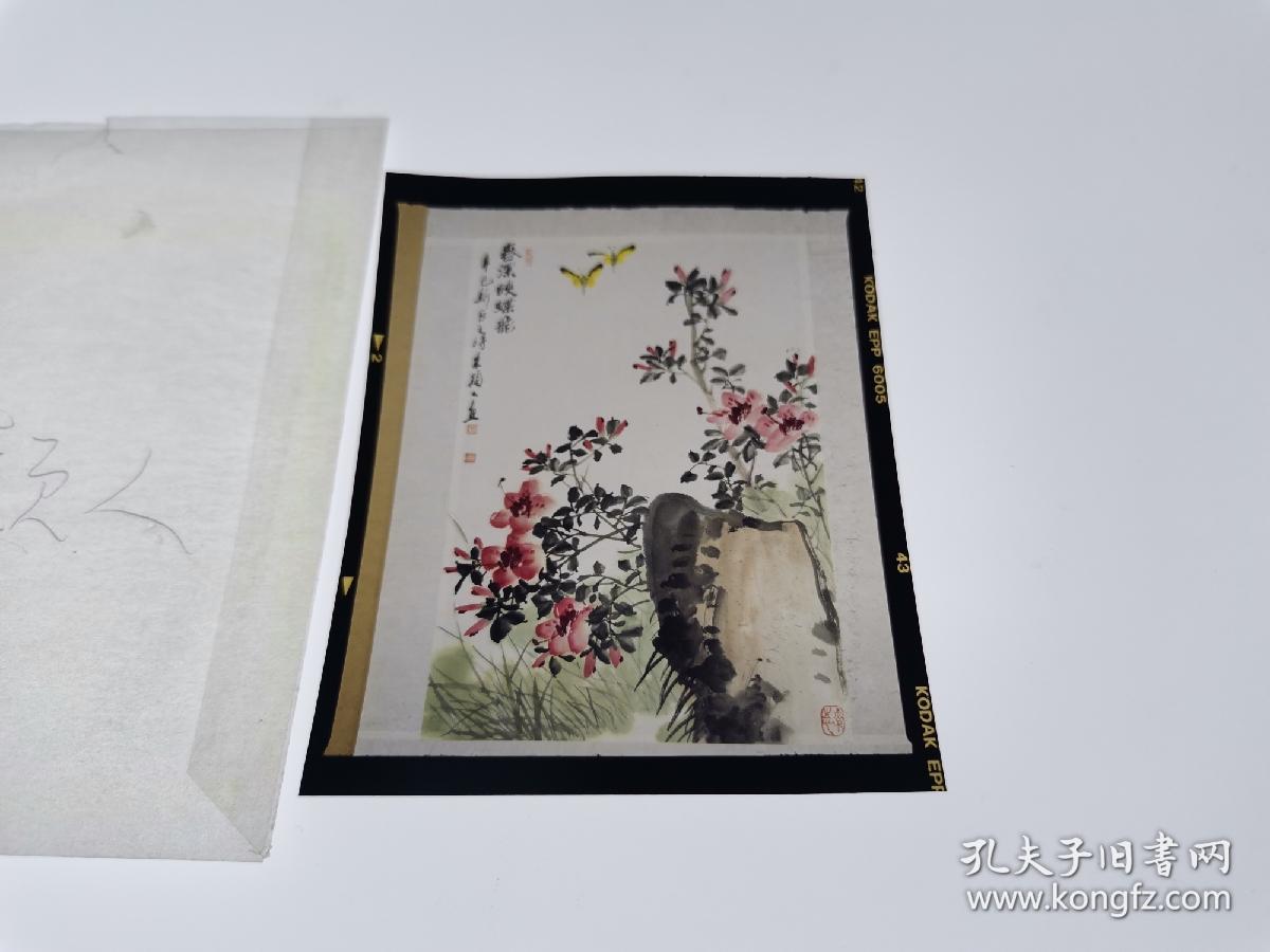 5.9彩色反转片～朱颖人～国画作品底片一张