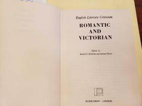 English Literary Criticism: Romantic and Victorian