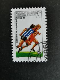 匈牙利邮票·88年世界杯1枚盖