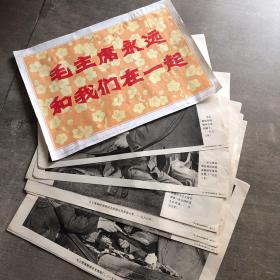 毛主席永远和我们在一起 1979新华社展览图片集一套共19张全