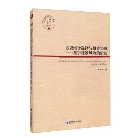 投资组合选择与投资策略：基于背景风险的研究