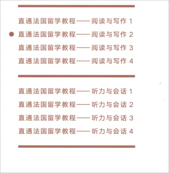 直通法国留学教程：阅读与写作（2）