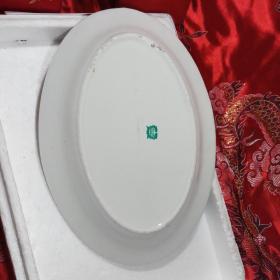 旧藏 古玩 双鱼瓷盘