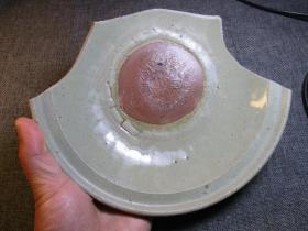 元 龙泉 碗底带暗八仙纹饰 瓷片 不错的瓷器标本