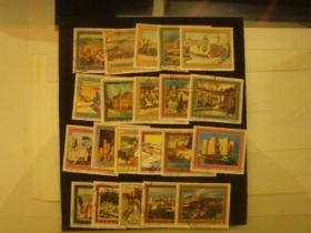 外国风景邮票旧19枚
