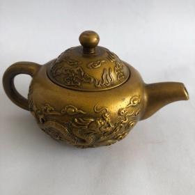 大清乾隆年制铜茶壶