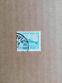外国邮票  比利时邮票 1946年多佛至奥斯坦德航线百年博杜安王子号轮船（信销票)