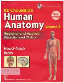 BD Chaurasia’s Human Anatomy (Vol 3) 英文原版-《人体解剖学》（第三卷）(含一枚光盘)