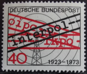 德国邮票ZA9，1973 年国际刑警组织成立50周年， 1全
