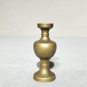 1513清代造型精美铜香插