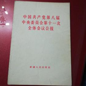 中国共产党第八届中央委员会第十一次全体会议公报