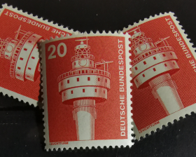 德国邮票ZA9，1975-82年工业和科技成就，航海灯塔