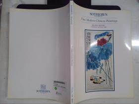 SOTHEBY'S：Fine Modern Chinese Paintings HONG KONG THURSDAY 17TH MAY 1990