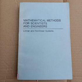 MATHEMATICAL METHODS FOR SCIENTISTS AND ENGINEERS（货号：308）