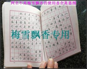 钢笔正楷行楷字帖