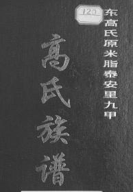 【复印件】陕西东高氏原米脂泰安里九甲高氏族谱（1本4卷）1600-2011年