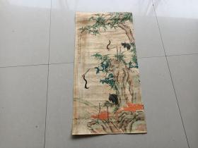 乡下收的一副花鸟画