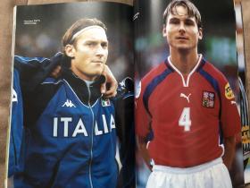 原版足球画册 2000欧洲杯特刊 著名摄影师独家拍摄 基本都是图片 最好的版本之一