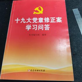 十九大党章修正案学习问答，新书236千字，204页。