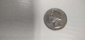 美国25美分硬币 1965