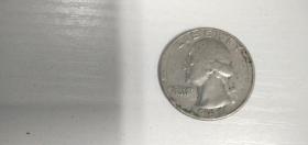 美国25美分硬币 1968