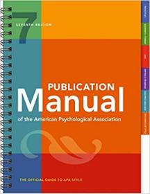 Publication Manual of the American Psychological Association，APA格式：国际社会科学学术写作规范手册